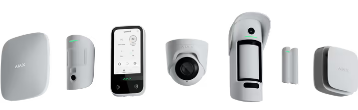 image qui présente du matériel de sécurité AJAX